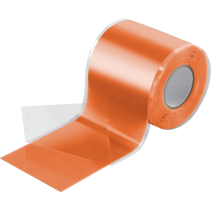 Poppstar 3m selbstverschweißendes Silikonband, Silikon Tape Reparaturband, Isolierband und Dichtungsband (Wasser, Luft), 50mm breit, orange 