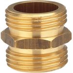 Gardena Messing-Gewindenippel: Messing-Anschlussstück für einen beidseitigen Anschluss an z.B. Pumpen, Rohrgewinde 26.5 mm (G 3-4 Zoll) (7260-20)