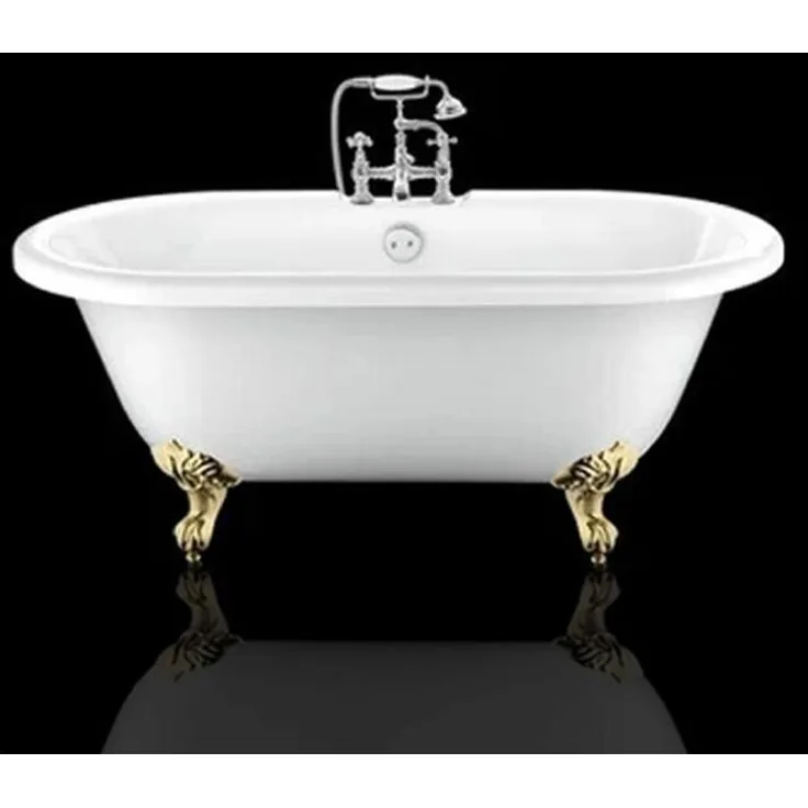 Rogier&mothes - Freistehende Badewanne mit Füßen CHELSEA Adlerfüße GOLD 151 cm