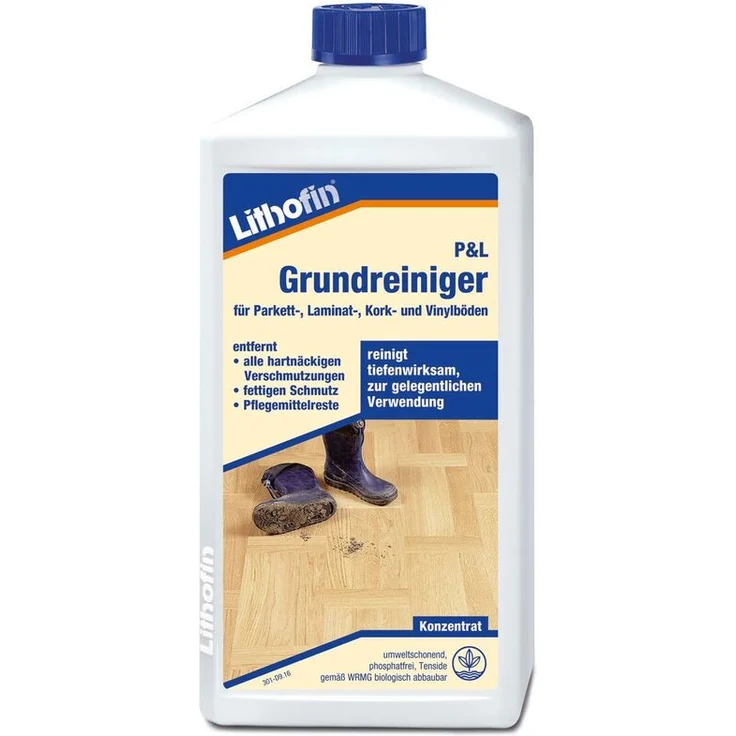 Lithofin Parkett & Laminat Grundreiniger Kork Vinylböden 1 Liter – Bild 1