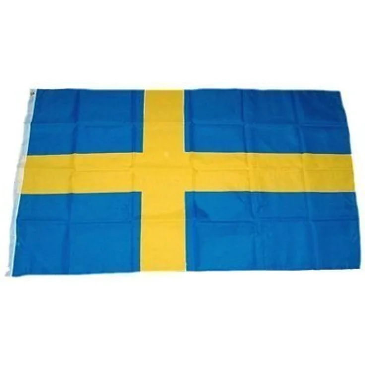 Flaggenking Schweden Flagge-Fahne, mehrfarbig, 150 x 90 x 1 cm, 16998