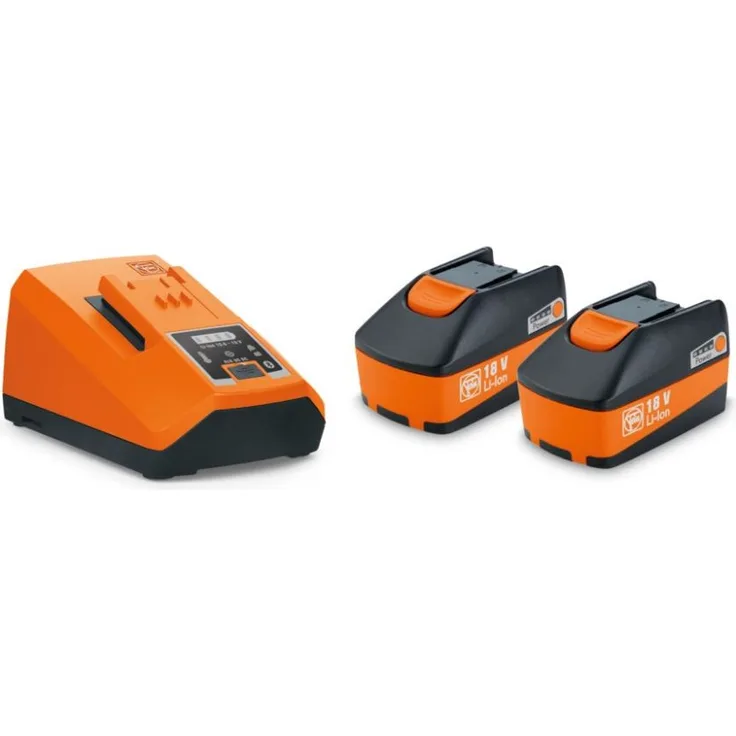 Fein 18V 2x Ersatzakku 6,0 Ah + Ladegerät Starter Set