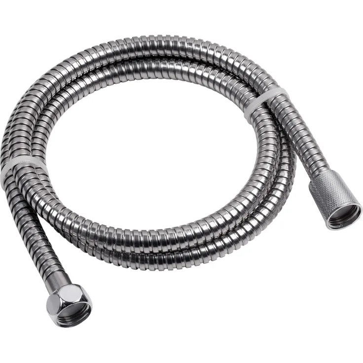 Werkzeyt Brauseschlauch ''Carballo'' - 150 cm Länge - Edelstahl verchromt - Extrem Belastbar - 1-2 Zoll Anschluss - Duschschlauch - Ersatzschlauch für Dusche & Badewanne - SA330696