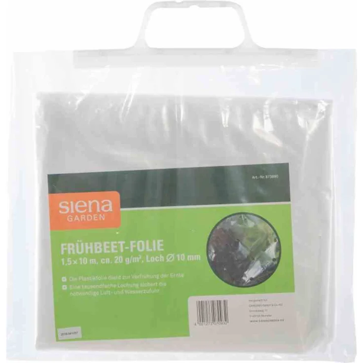 Siena Garden Frühbeetfolie 1,5x10m, SB 20g/QM, Loch-Ø: 10mm