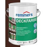 Remmers - Remmers Deckfarbe Nussbraun 5 L Eimer - braun