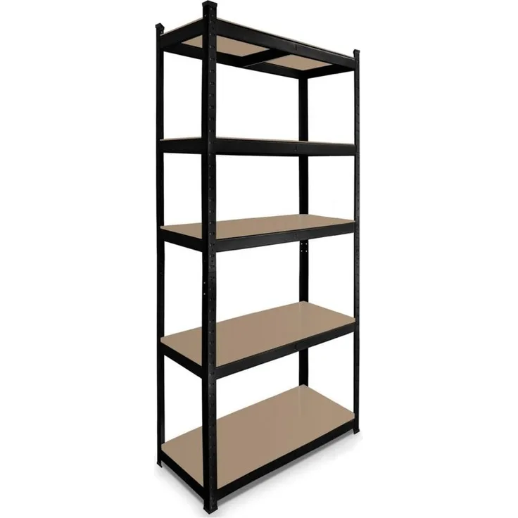 Lagerregal 180 x 90 x 40 cm Traglast 875 kg Schwerlastregal pulverbeschichtet anthrazit