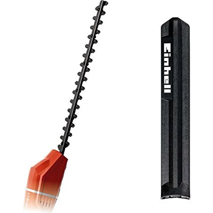 Original Einhell Heckenscheren-Aufsatz (für Akku-Hochentaster GE-LC 18 Li T Power X-Change PXC, 40 cm Schnittlänge, 1700 Schnitte-min, Messer aus lasergeschnittenem und diamantgeschliffenem Stahl, inkl. stabilem Köcher) – Bild 1