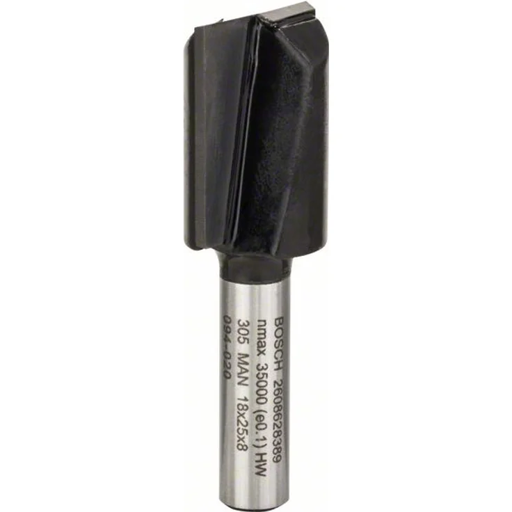 Bosch Professional Nutfräser zweischneidig Ø 18 mm, Arbeitslänge: 24,6 mm, Schaft: 8mm, Gesamtlänge: 56 mm – Bild 2