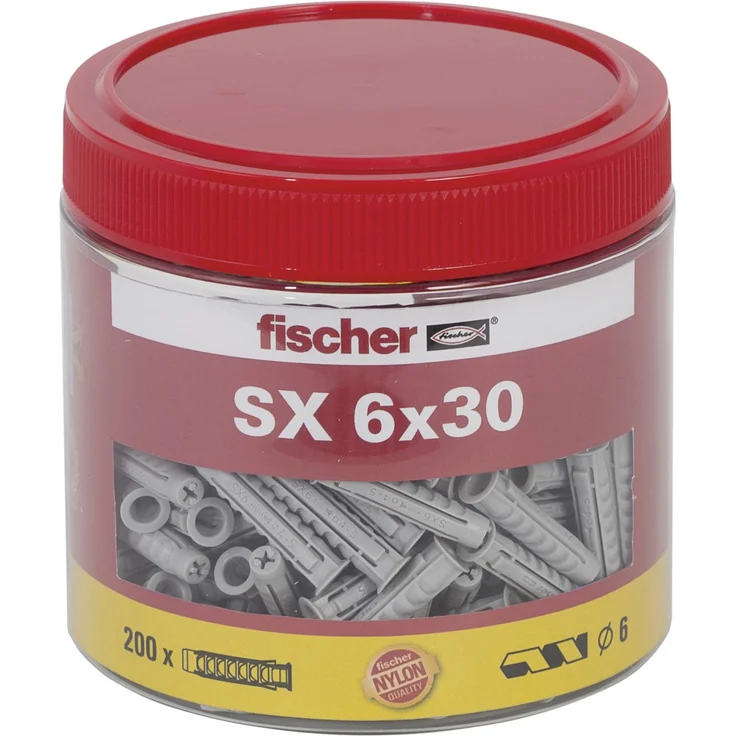 fischer Spreizdübel SX 6 x 30 Dose – Bild 2