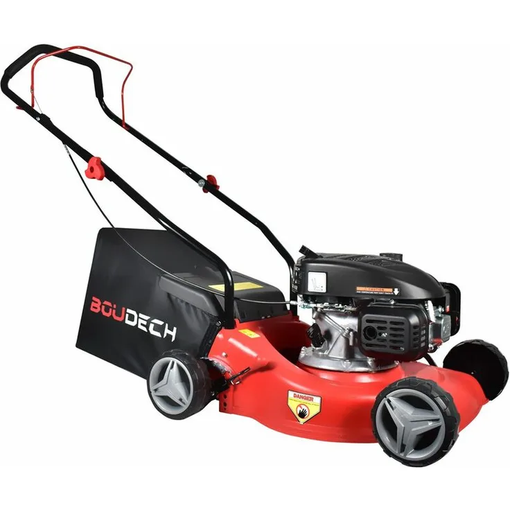 Schubmäher mit Benzinmotor 123cc 1.8KW OHV 4 Takte Schnittbreite 400mm