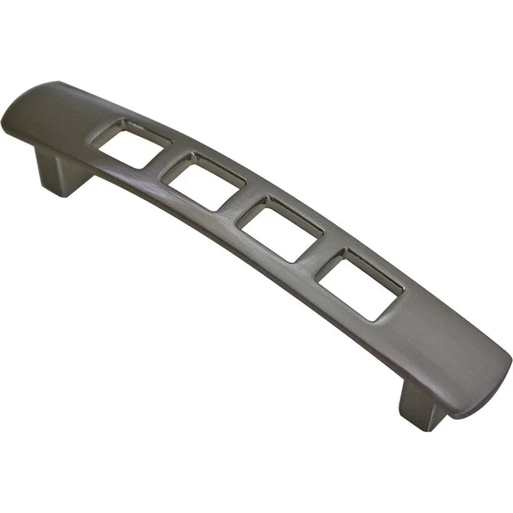 Schubladengriff Ausführung Edelstahl Optik 128mm Lochabstand Designgriff Metall
