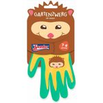 Spontex Gartenzwerg Handschuhe, Gartenhandschuhe für Kinder, ideal für das Spielen und Arbeiten im Garten, mit Nitrilbeschichtung, Igelmotiv, 1 Paar, 7-8 Jahre