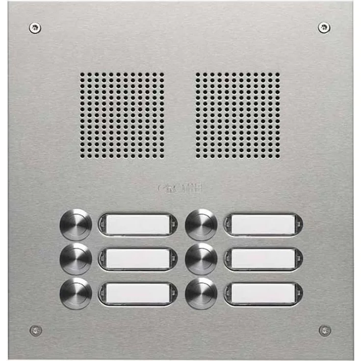 Grothe UP-Türstation V2A 2-reihig 6-Taster (TS 788 2-3)