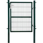 ESTEXO Gartentür Gartentor Zauntür Set 140 cm Hoftür Gartenpforte Gartenzaun grün