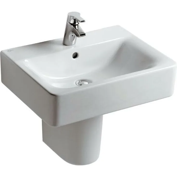 Ideal Standard Contour 21 Waschtisch B:65xT:46cm 1 Hahnloch mittig mit Überlauf weiß E772901