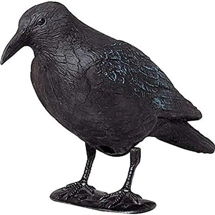 Unimet Brema Gartenfigur Rabe, Schwarz, 38 cm