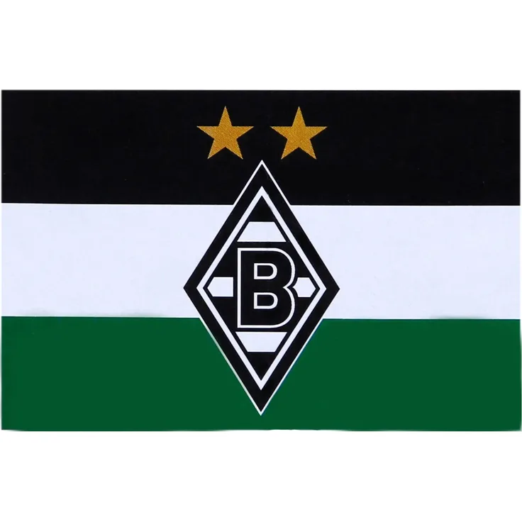Unbekannt VFL Borussia Mönchengladbach Herren Borussia Mönchengladbach-Fohlenelf-Artikel-Hissfahne Raute-250 x 150 cm Flagge, Mehrfarbig