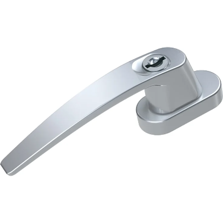 BASI - Fenstergriff - FG 504 - abschließbar - Gleichschließend - Alu Silber – Bild 1