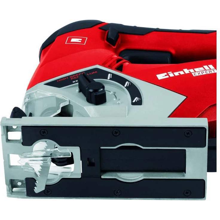 Einhell Stichsäge TE-JS 100 (750 W, max. 100 mm, 45° Schrägschnitt, Hubzahlregelung, 4-Stufen Pendelhub, Absaugadapter, Parallelanschlag, LED-Licht, Koffer) – Bild 2