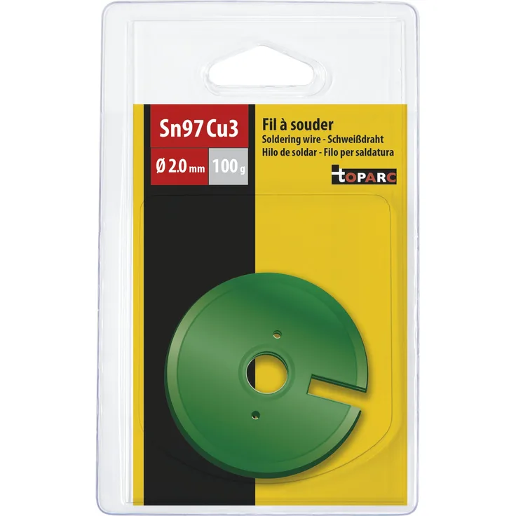 GYS 046696 Spule mit Lötdraht-97% Zinn-Ø 2,0 mm-100 g