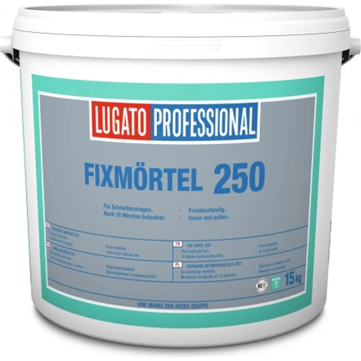 Lugato Fix Mörtel 250 innen und außen 15kg schnell erhärtend