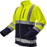 Warnschutzjacke aus Polar Fleece 280g-m² gelb L