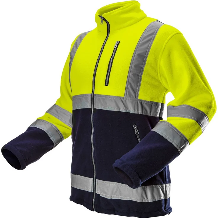 Warnschutzjacke aus Polar Fleece 280g-m² gelb L