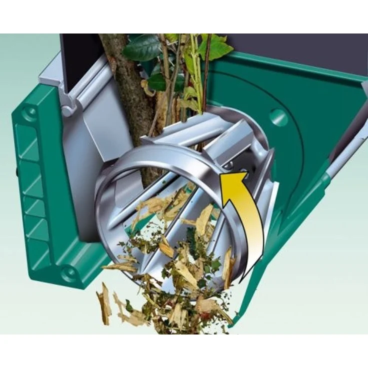 Bosch Häcksler AXT 25 TC 2.500 W Fangbox 53 Liter Schneidekapazität Ø 45 mm im Karton Leisehäcksler Für weiche und harte Materialien Motorleistung 2.500 Watt Maximaler Durchmesser 45 mm Drehmoment 650 Nm, Aqua Green – Bild 4
