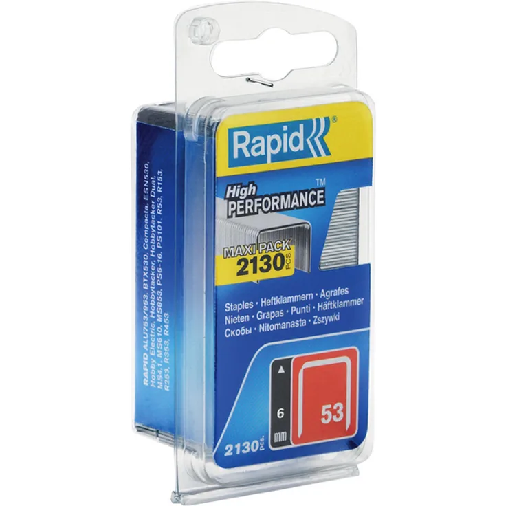 Tackerklammern, 10 mm, Heftklammer Typ 53, 2000 St., in Blisterverpackung