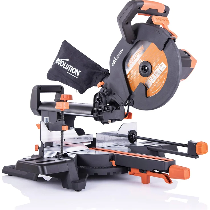 Evolution Power Tools - R255SMS+ Mehrzweck-Gleit-Gehrungssäge mit Plus Pack, 255 mm (230V) – Bild 1