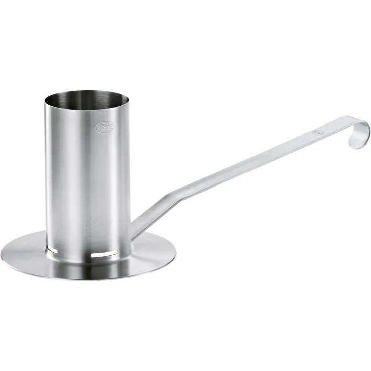 RÖSLE Hähnchenbräter, Edelstahl 18/10, 250 ml Behälter, Abnehmbarer Griff, für Grill und Backofen, spülmaschinengeeignet - Preisvergleich