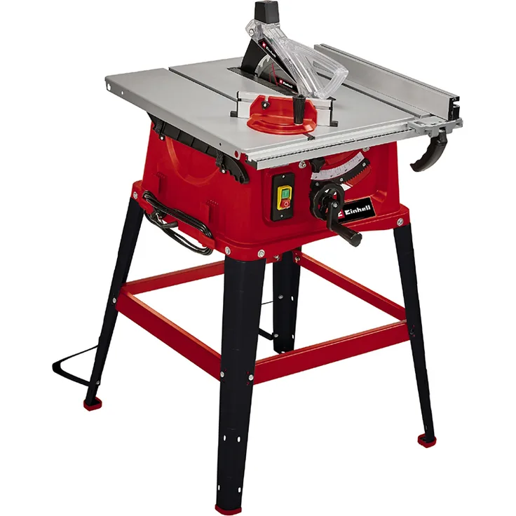 Einhell Tischkreissäge TC-TS 254 eco (max. 2050 W, D254 x D30 mm Sägeblatt, Parallelanschlag, Winkelanschlag für Gehrungsschnitte 45°, Gehäuse und Sägeblattschutz mit Späneabsauganschluss)