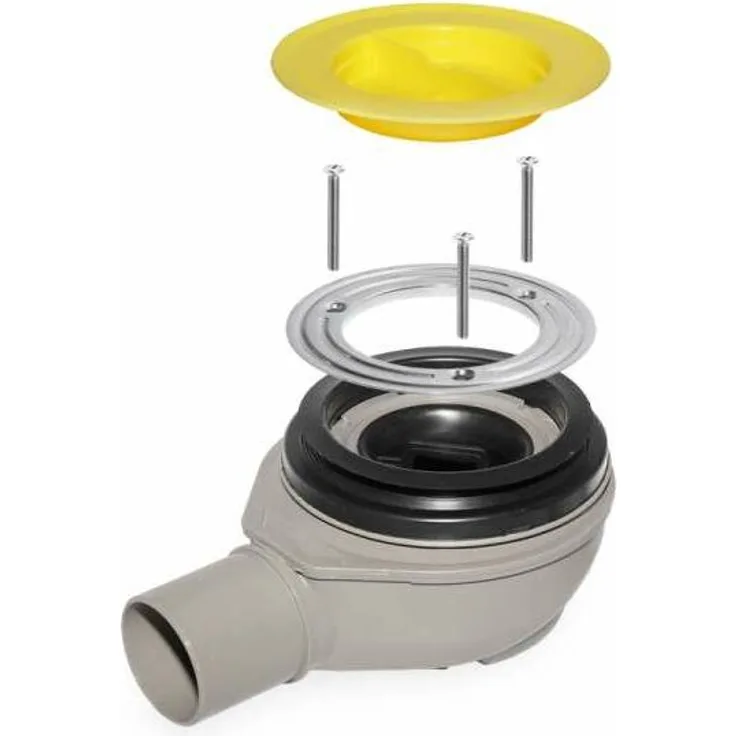 Duschwannenablauf d90, Sperrwasserhöhe 50 mm, Abgang aus PP 150.553.00.1 - Geberit