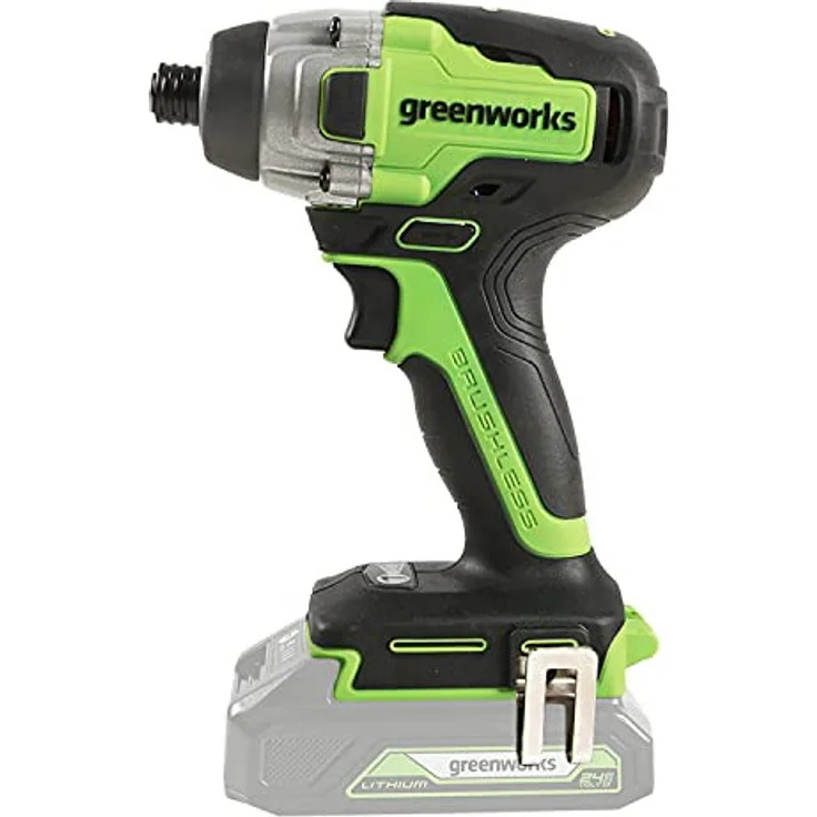 Greenworks Akku- u. Bohrschrauber GD24ID Li-Ion 24V 300 N.m Drehmoment 2800 Umdrehungen Min 6,35mm S