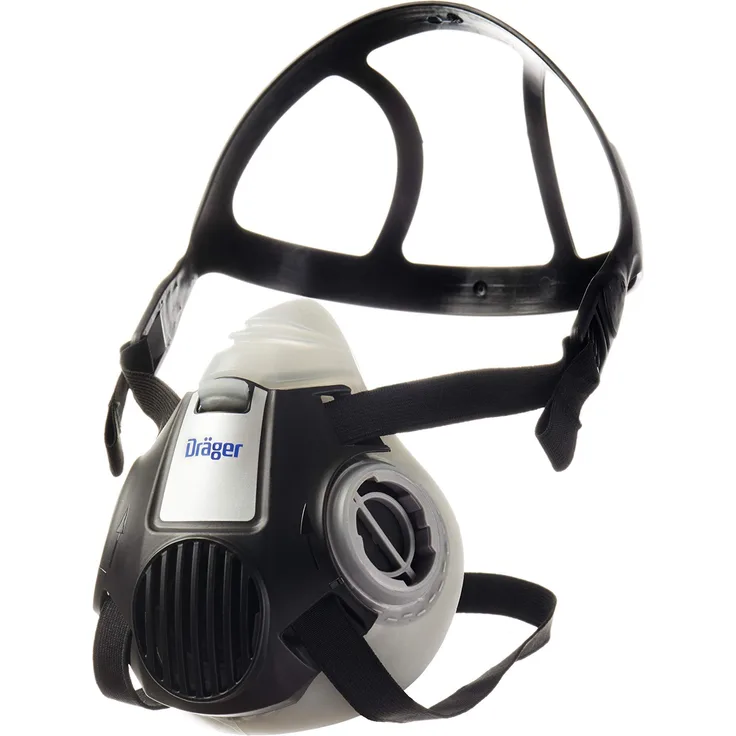 Dräger X-plore 3300 Halbmaske , Gr. S , Mehrweg Atemschutz-Maske für den Einsatz mit wechselbaren Bajonettfiltern
