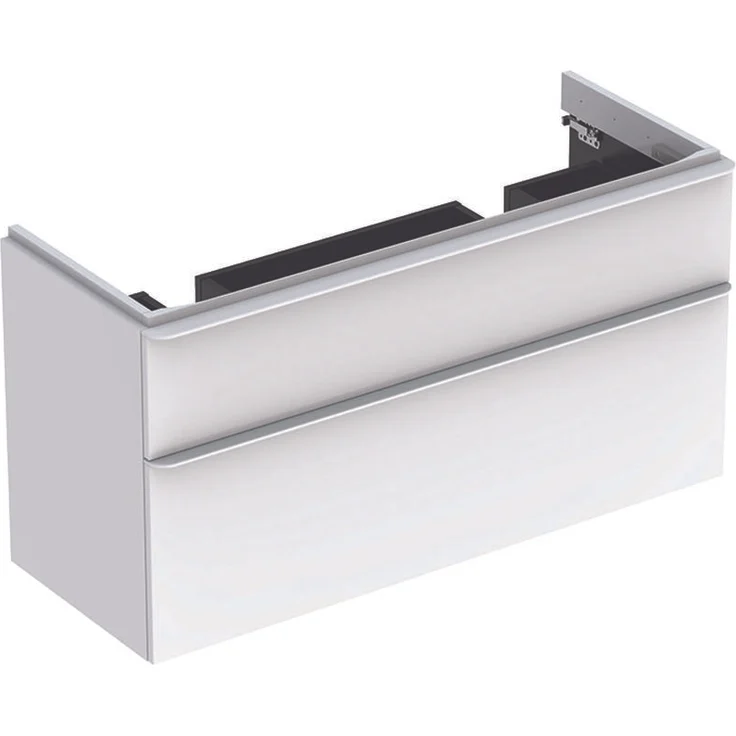 Geberit GE Smyle Square Unterschrank für DWT m 2 Schubladen, 118, 4x61, 7x47cm, weiß