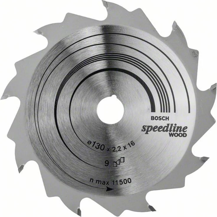 Bosch Professional Zubehör 2608640774 Kreissägeblatt Speedline Wood 130 x 16 x 2,2 mm, 9 – Bild 1