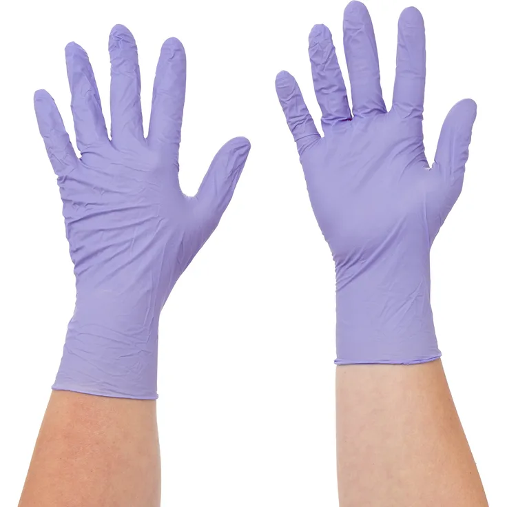 Semperguard 816780235/3000001618 XtraLite Einmalschutz und Untersuchungshandschuh aus Nitrillatex, puderfrei, Größe M, 7-8, Lavendelblau (200 er-Pack)
