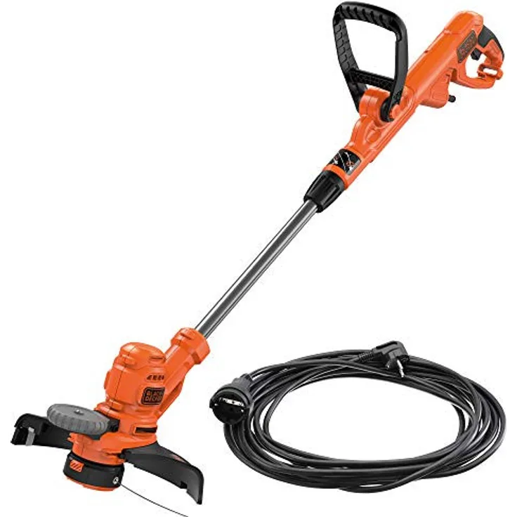 Black+Decker BESTA530C10-QS Rasentrimmer Fadenschneider 550W 550W-30cm mit 10 Meter Kabel 30cm + 10m