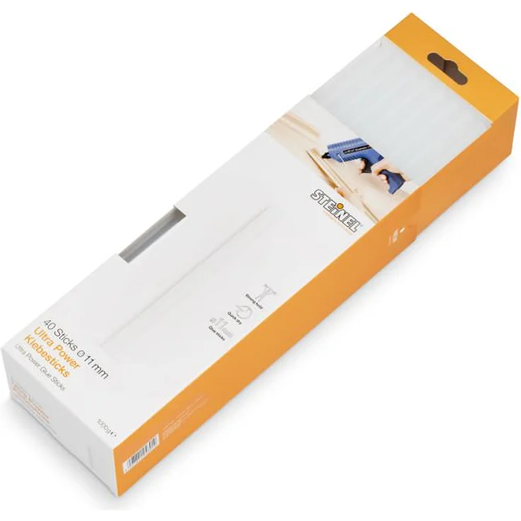 Steinel Klebesticks Ultra Power, 11 mm Durchmesser, 40 Sticks, 1000g, universeller Schmelzkleber für feste Verbindungen – Bild 1