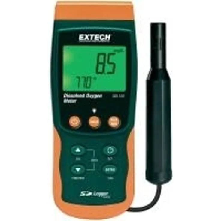 EXTECH SDL150 Sauerstoff-Messgerät für gelösten Sauerstoff und Sauerstoffsättigung mit Datenloggerfu SDL150