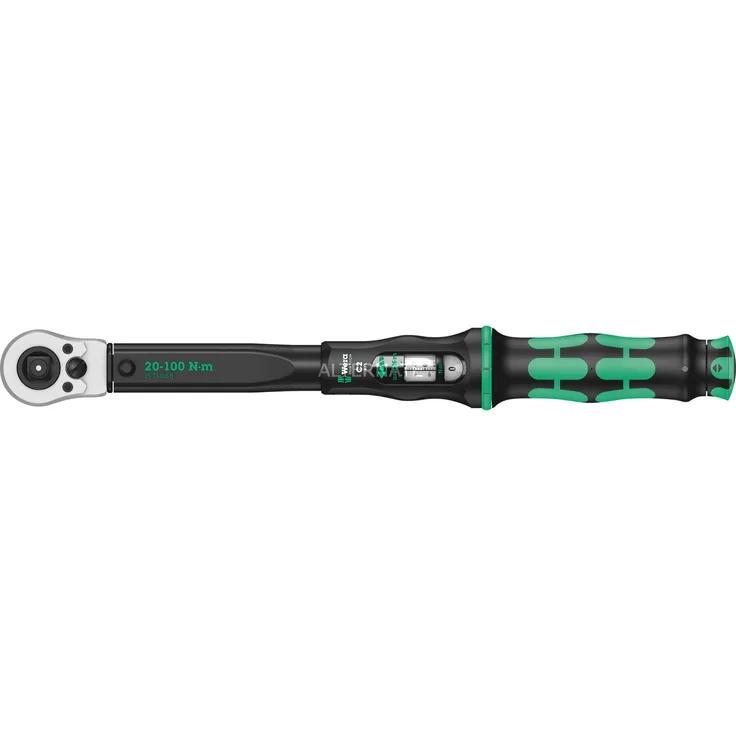Wera Drehmomentschlüssel Click-Torque C 2 Push R-L, schwarz-grün, Abtrieb 1-2''