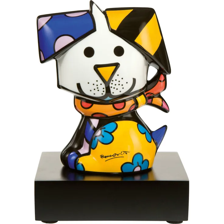 Göbel Coco, Figur, Hundfigur, Porzellanfigur, Romero Britto, Porzellan, 13.5 cm, 66452111