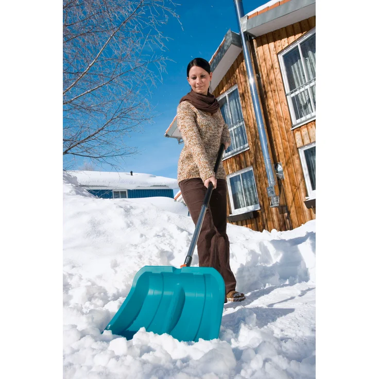 GARDENA Combisystem-Schneeschieber ES 40 (3242-20) Schneeschaufel mit langlebiger Edelstahl-Kante, leichtes Kunststoffblatt, bis -40°C kälteschlagfest, Arbeitsbreite 40 cm - Preisvergleich – Bild 7