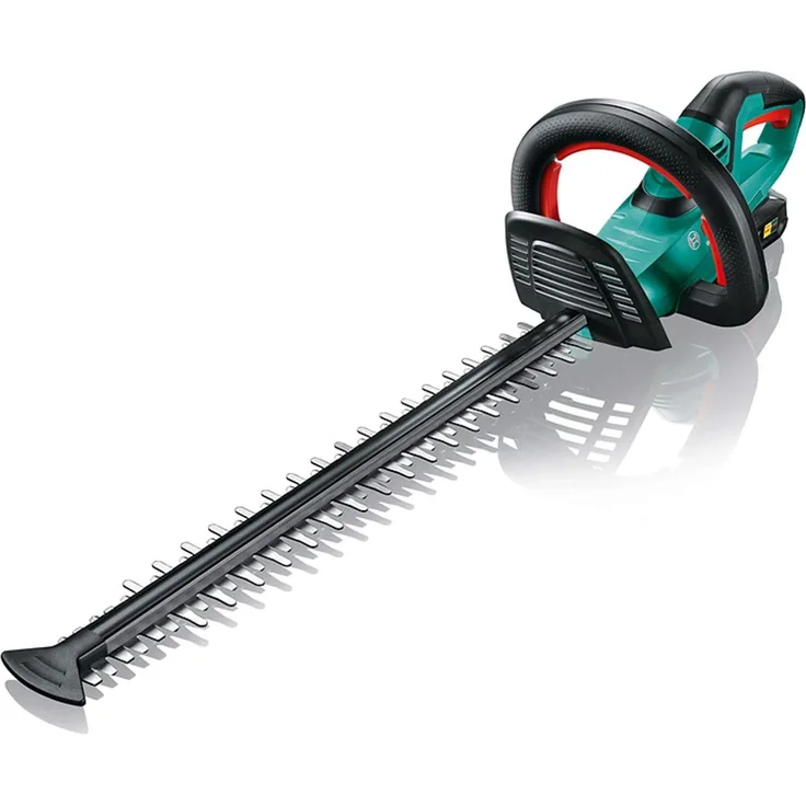 Bosch Home and Garden AHS 50-20 LI Akku-Heckenschere (1 Akku und Ladegerät, 18 Volt System, Schnittlänge 50cm, Messerabstand 20mm, im Karton)