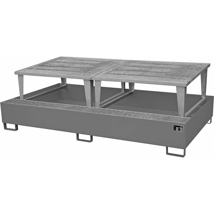 Bauer Auffangwanne AWA 1000-2, lackiert, Mausgrau
