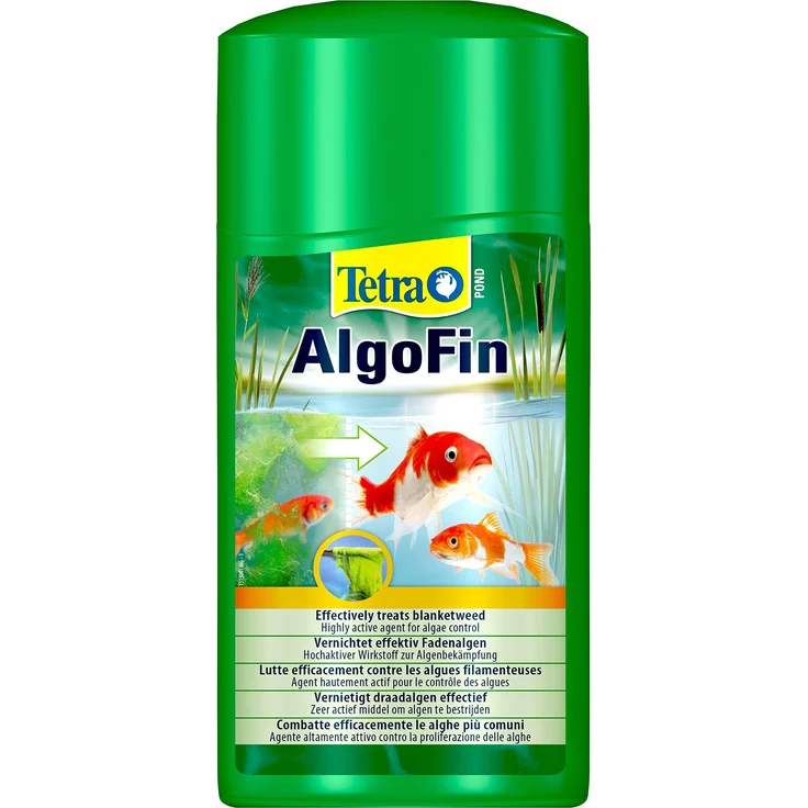 Tetra Pond AlgoFin (wirkt effektiv bei Fadenalgen, Schwebe- und Schmieralgen im Gartenteich) 1 Liter