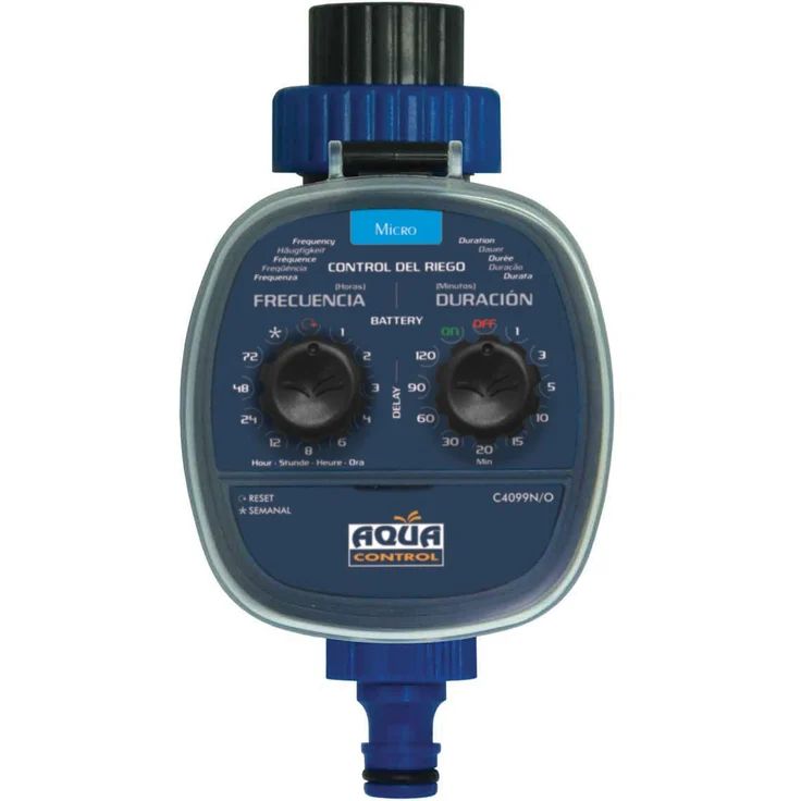 AQUA CONTROL Programmierbarer Bewässerungsregler 2. Programmierer Modell 2019 dunkelblau – Bild 1