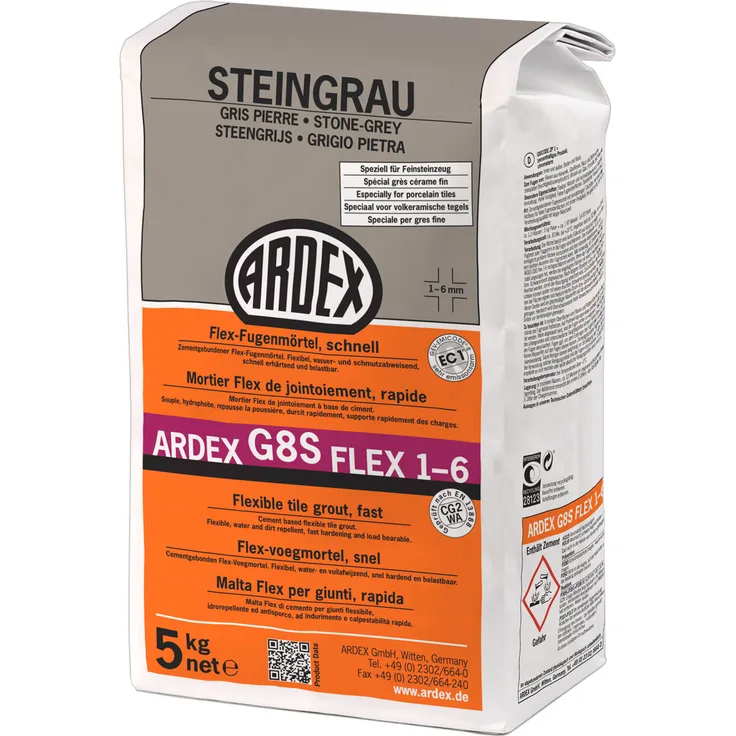 ARDEX G8S Flex-Fugenmörtel Steingrau 5kg Beutel
