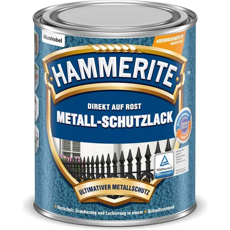 HAMMERITE 5087609 Hammerschlaglack Effektlack Dunkelgrau 750 ml